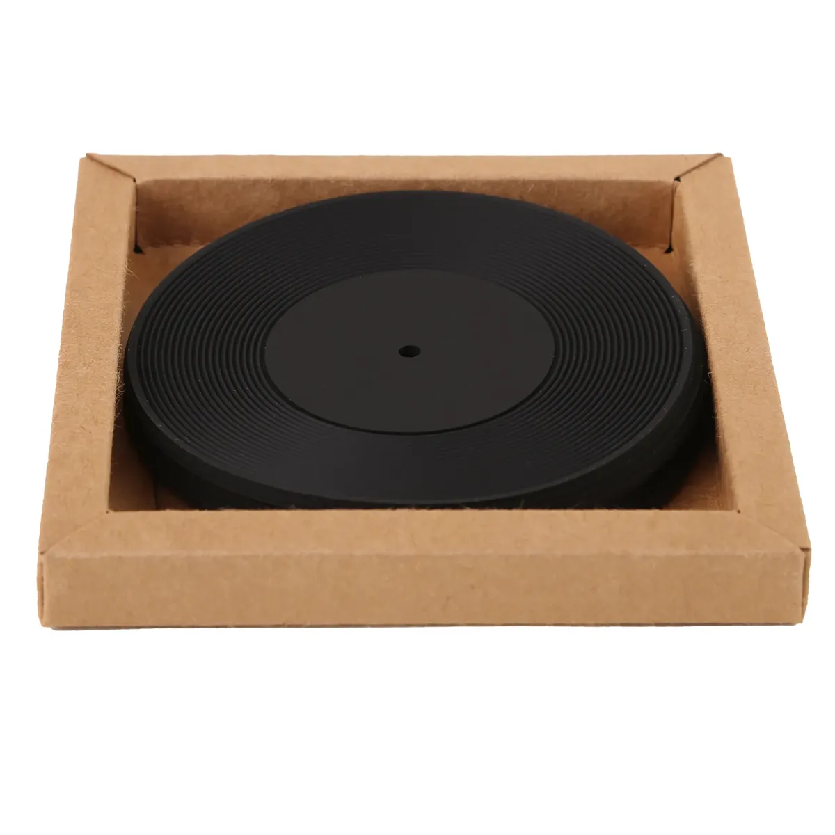 4 Piece Record Coaster Set In Box - Stecker Creations