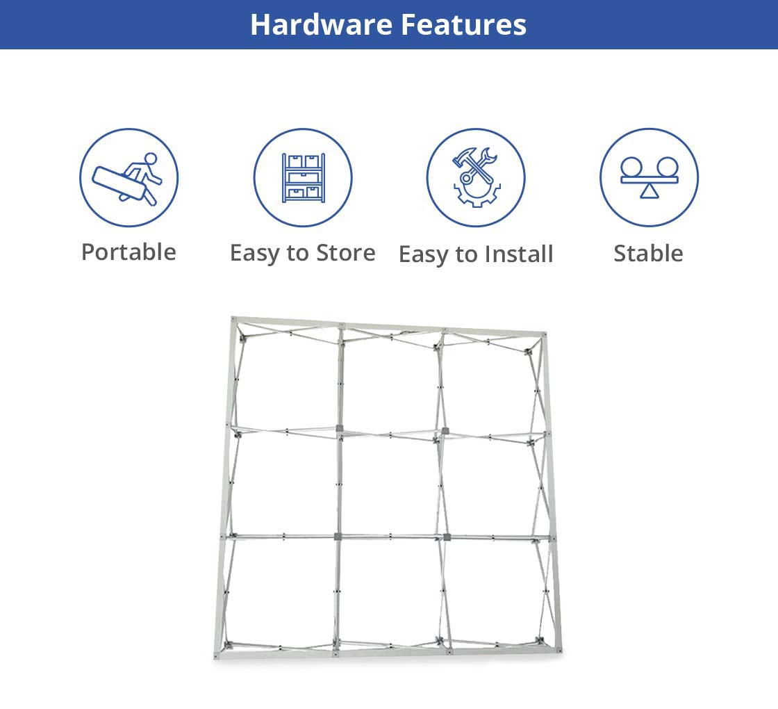 Fabric Pop-up Straight Display (10' x 8') - Stecker Creations