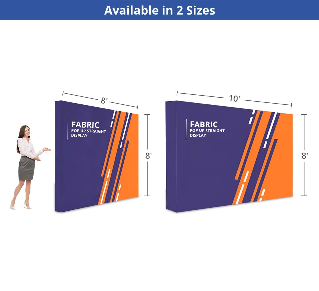 Fabric Pop-up Straight Display (10' x 8') - Stecker Creations