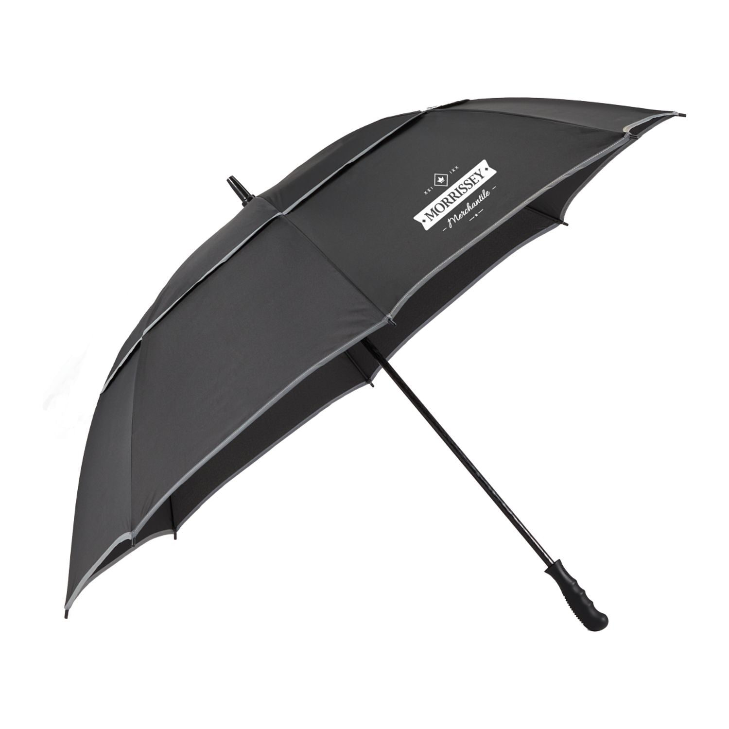 62" RPET Golf Umbrella w/ Reflective Trim - Stecker Creations