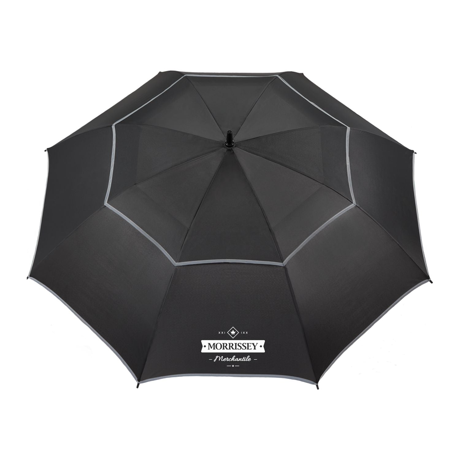 62" RPET Golf Umbrella w/ Reflective Trim - Stecker Creations