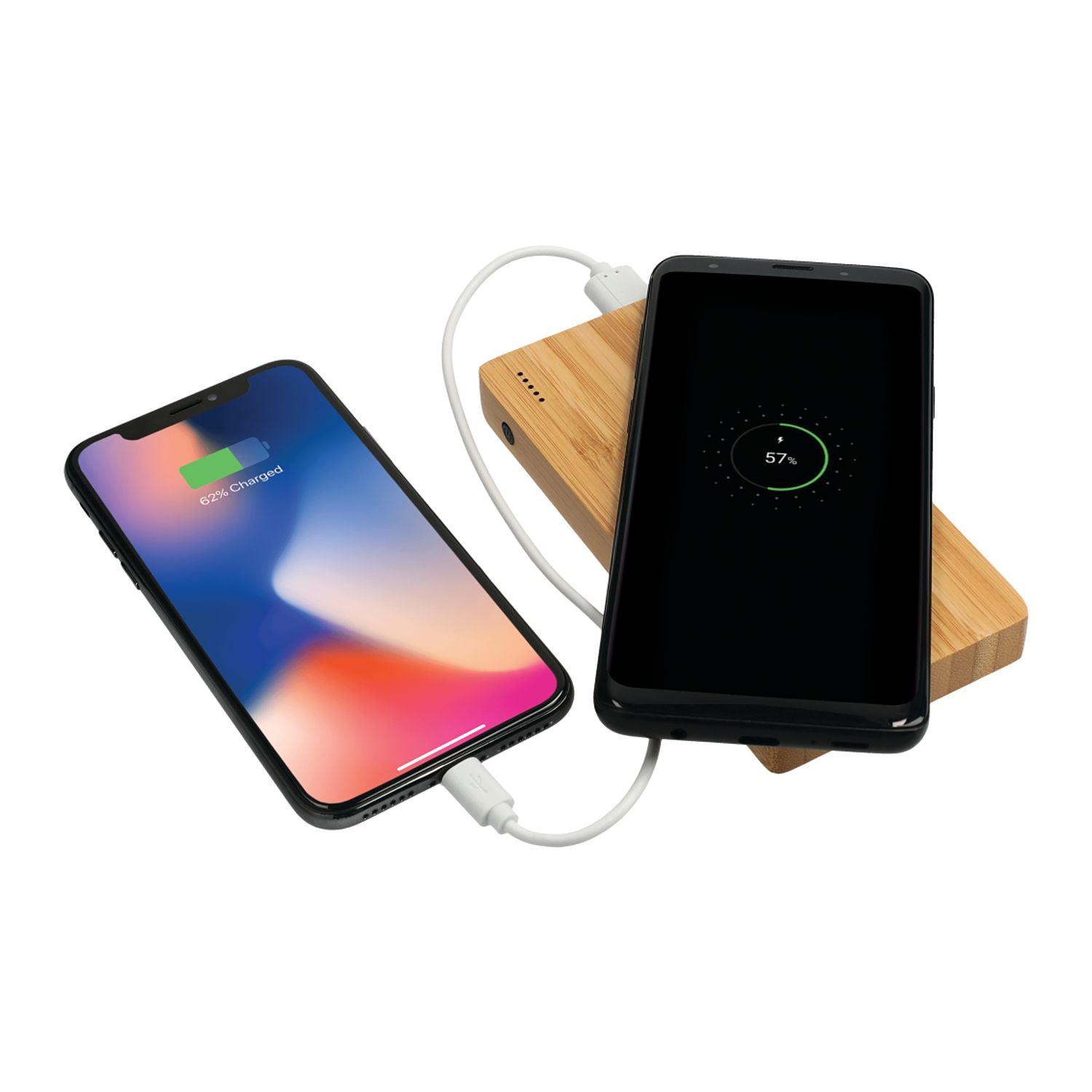 FSC® 100% Bamboo 5000 mAh Wireless Power Bank - Stecker Creations