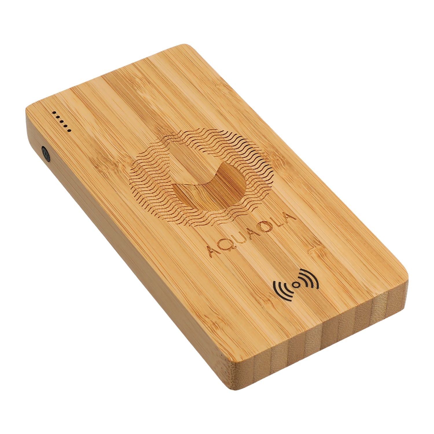 FSC® 100% Bamboo 5000 mAh Wireless Power Bank - Stecker Creations
