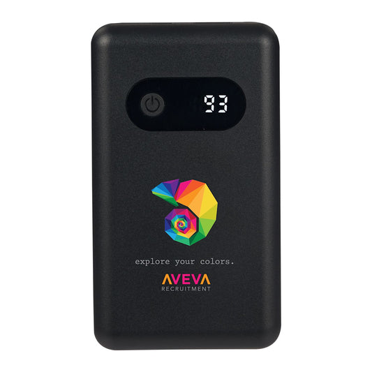 Find My 5,000 mAh 18W PD Power Bank with Digital Display - Stecker Creations