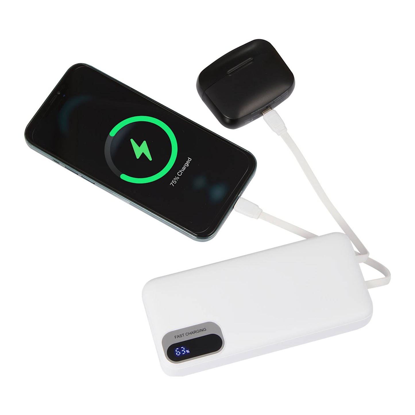 Laptop Power 20,000 mAh PD Power Bank with Integrated Cables - Stecker Creations