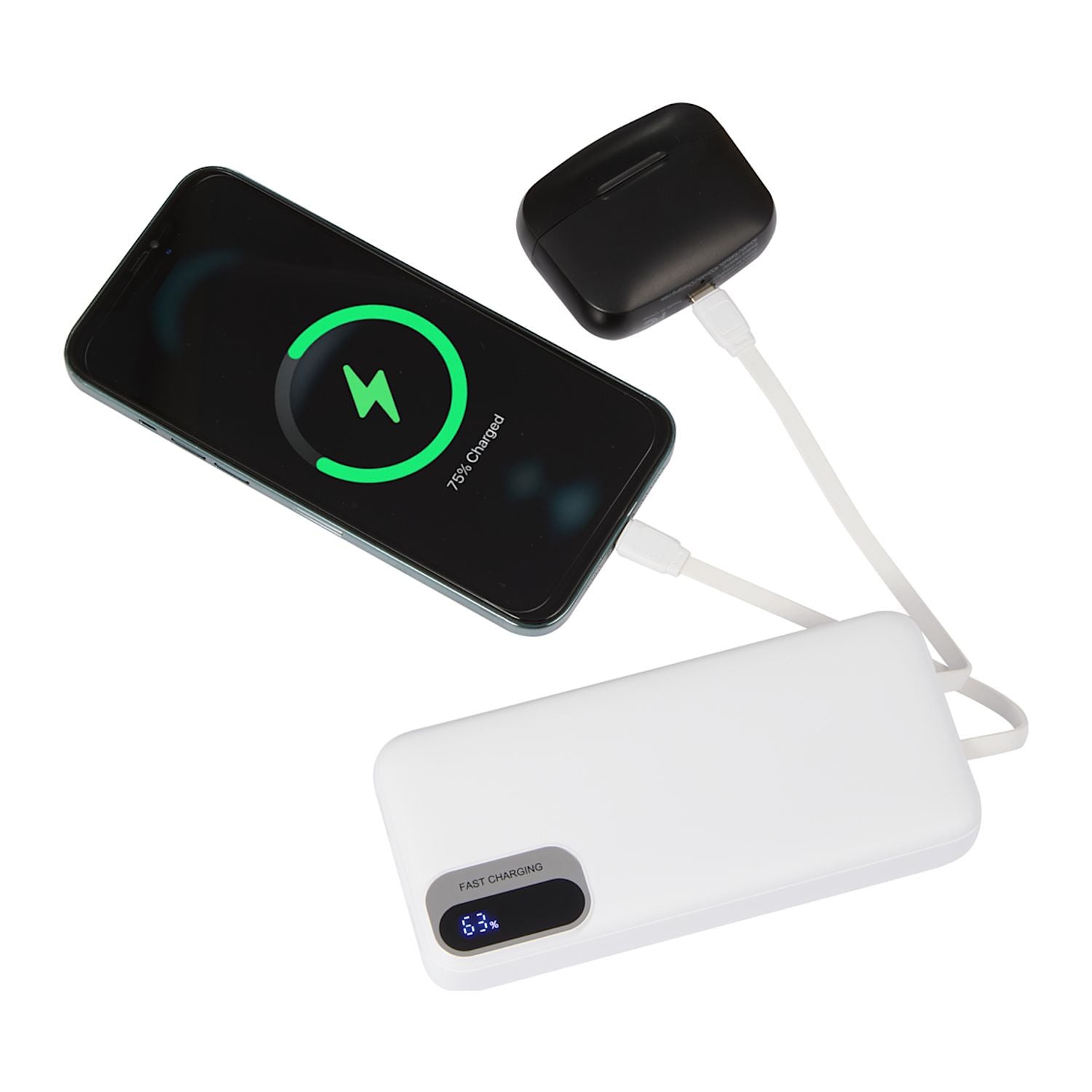 Laptop Power 20,000 mAh PD Power Bank with Integrated Cables - Stecker Creations