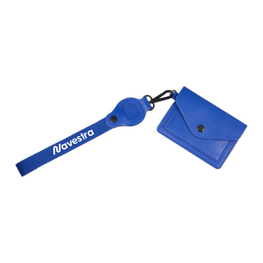 Recycled Wrist Lanyard with Card Holder - Stecker Creations