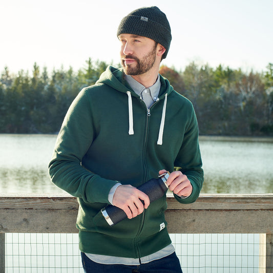 Men's PADDLECREEK Full Zip Fleece Hoodie with Hidden Pocket - Stecker Creations